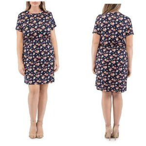 Cortena Smocked Waist Floral Knit Dress Plus Size 3X super comfortable!